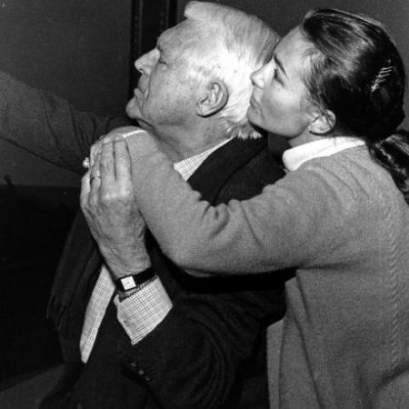 The romantic couple during preparation for his performance at the Adler Theatre, a performance which he couldn't give.